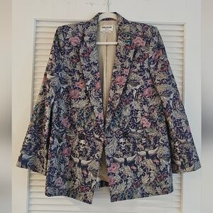 Floral Patterned Women's Blazer